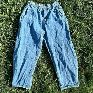 Zara straight leg denim jeans